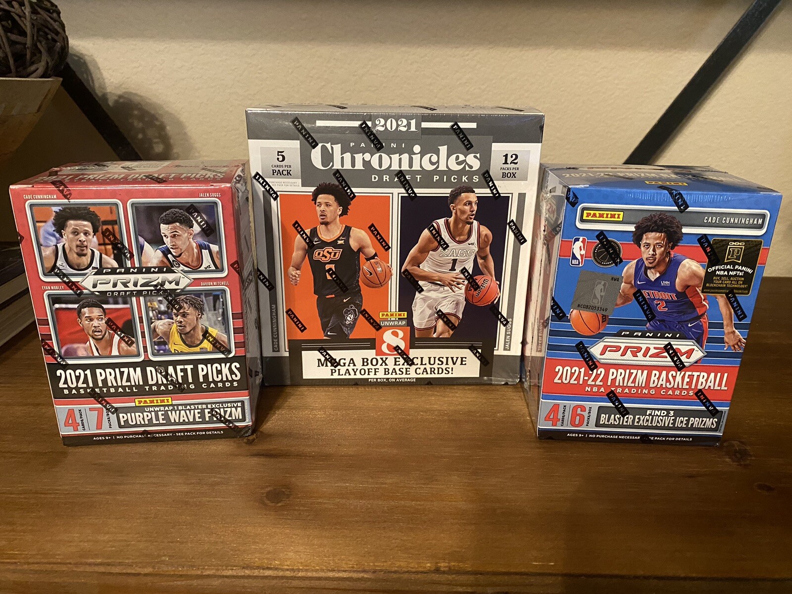 3 Sealed Box Lot Basketball W/Mega Box Great Mix For Breaks Prizm Chronicles BL1