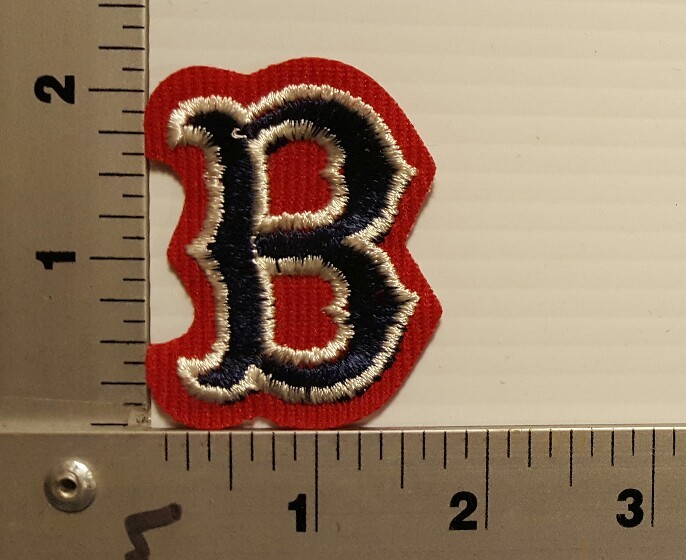 1-PCS BOSTON REDSOX (RED & WHITE & BLUE) VINTAGE EMBROIDERED PATCH
