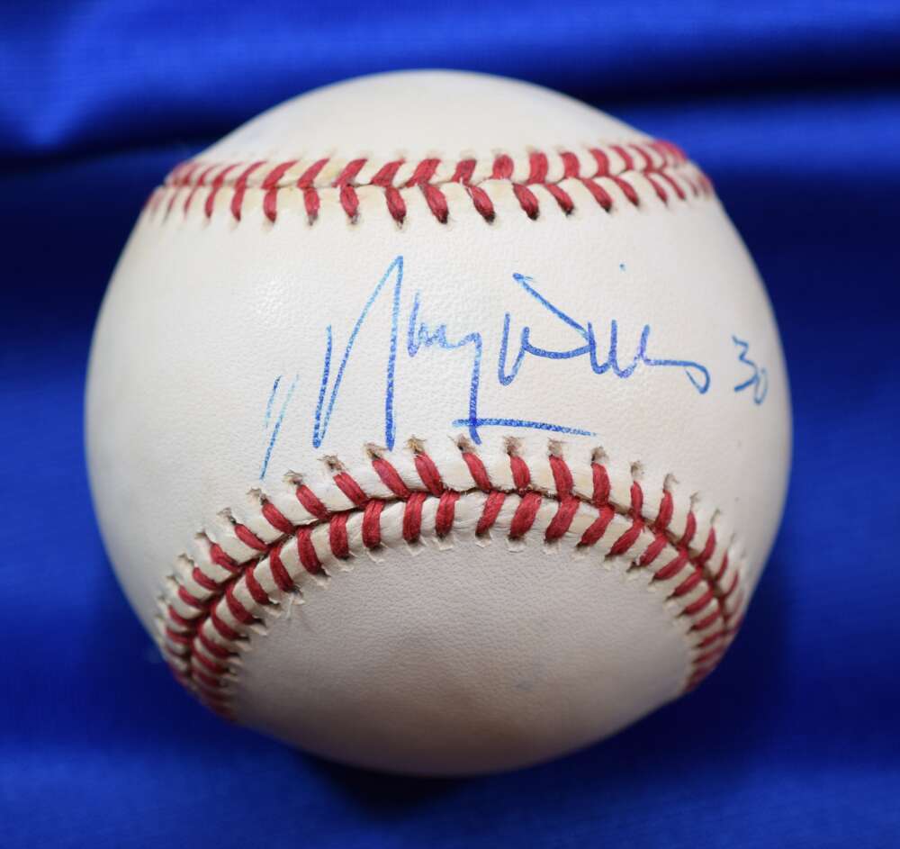 Maury Wills Beckett Coa Autograph National League Signed Baseball BAS