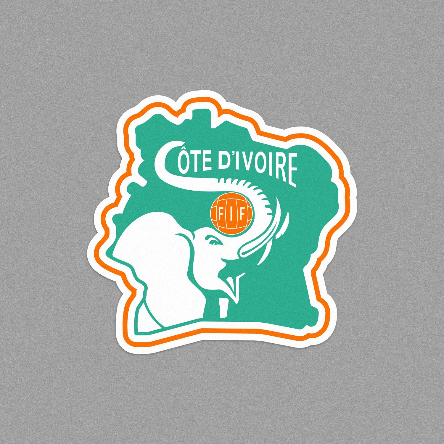 Ivory Coast National Team Soccer World Cup 2026 – Premium Glossy Vinyl Sticker