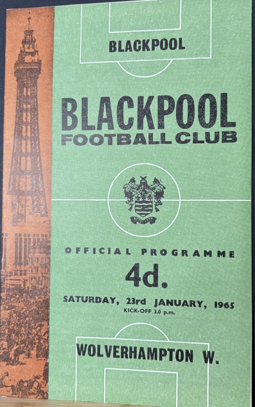 Blackpool v Wolverhampton Wanderers, Division 1, 1964/65.