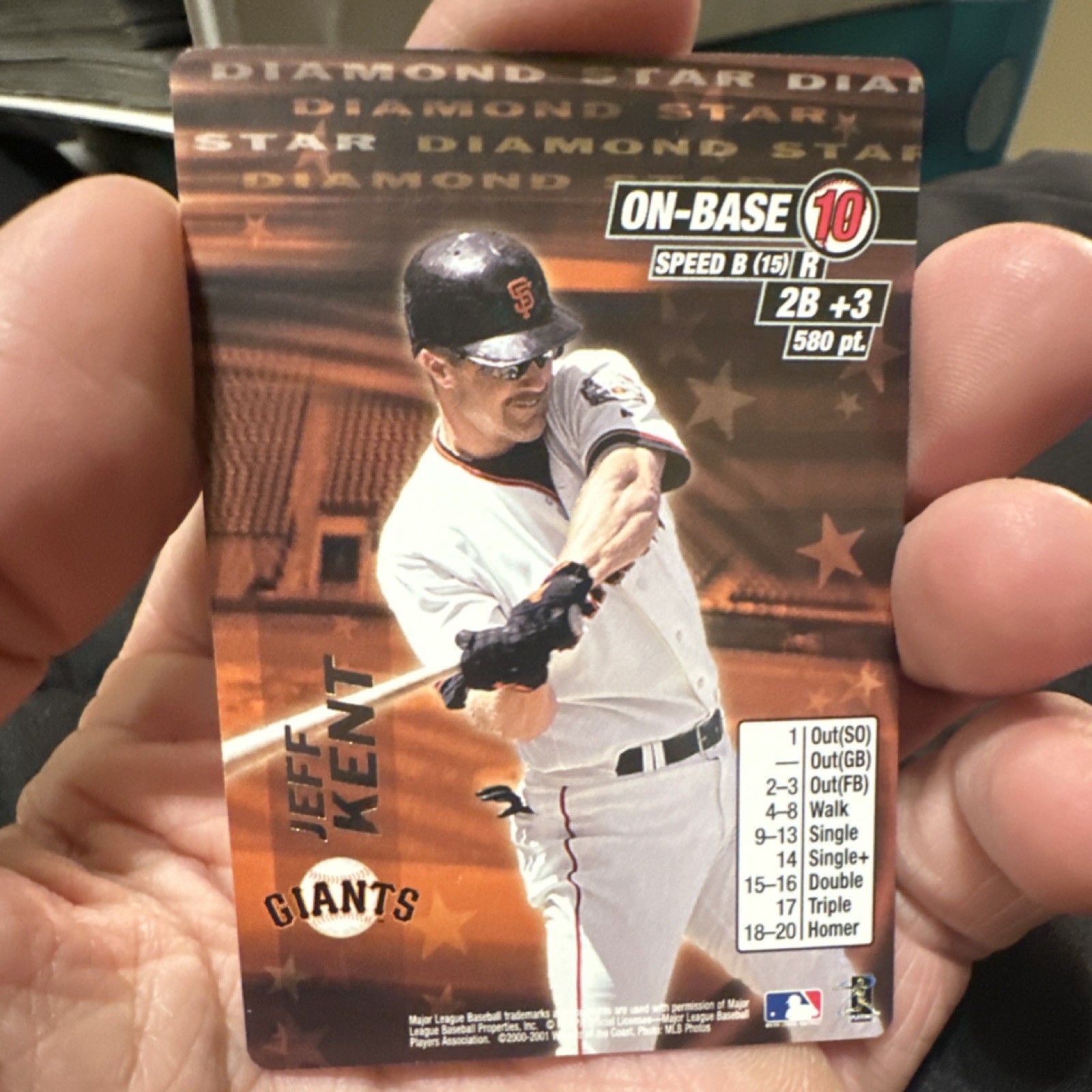 WOTC 2001 MLB Showdown Jeff Kent Diamond Star Promos