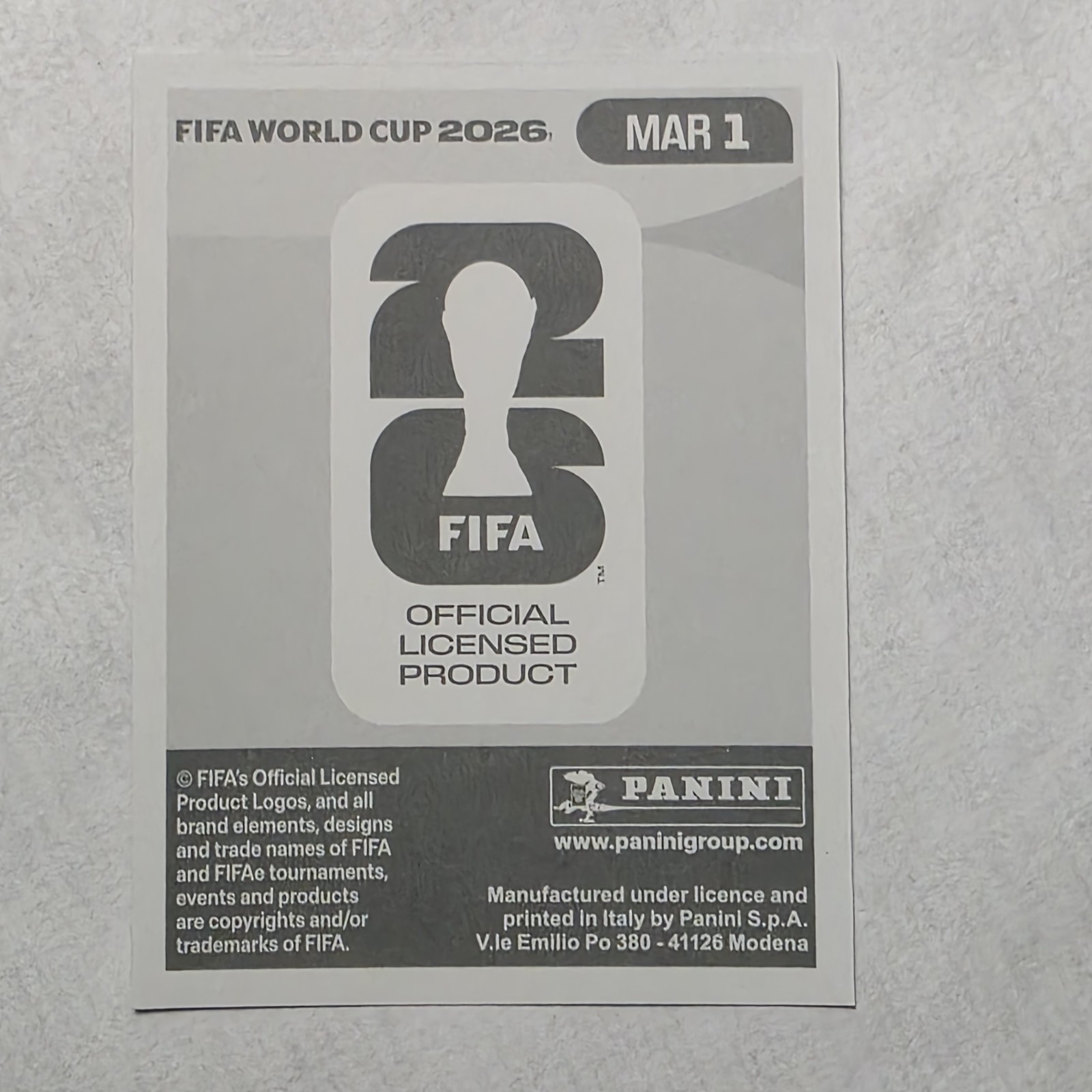2026 Panini FIFA World Cup Morocco Team Crest Hologram Sticker MAR 1