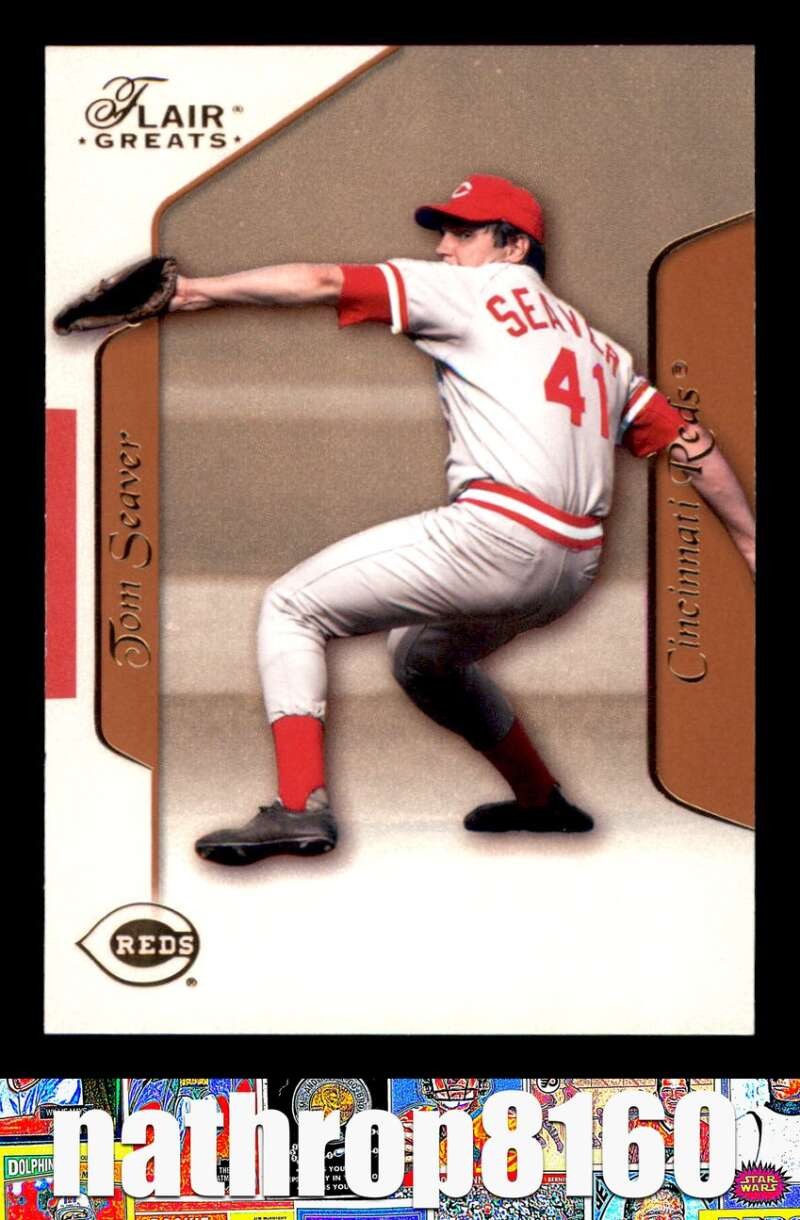2003 Fleer Flair Greats #47 Tom Seaver Cincinnati Reds NM/NM+ 22740
