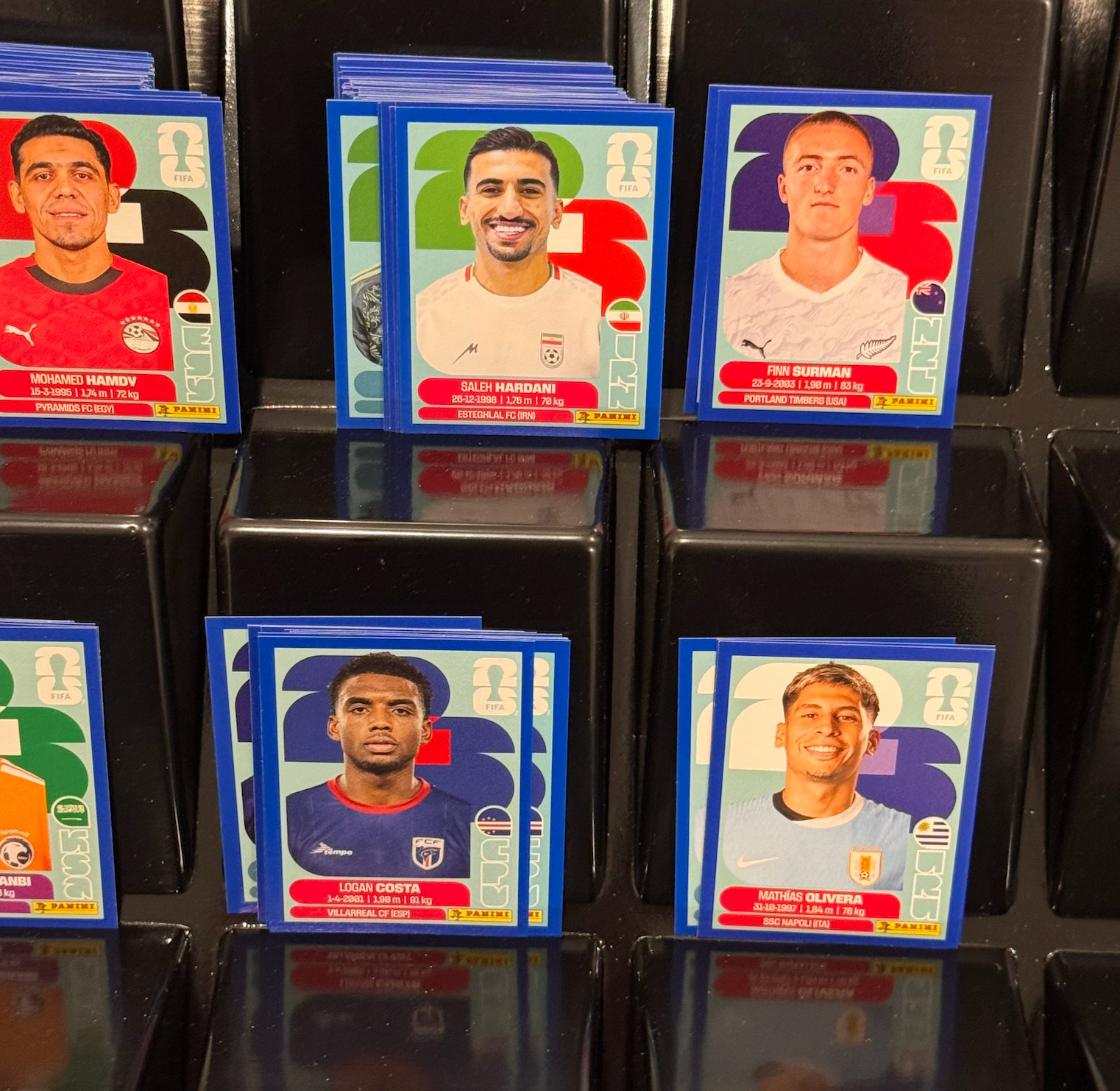 2026 Panini FIFA World Cup Sticker Blue Parallel Complete Lot Group G H I