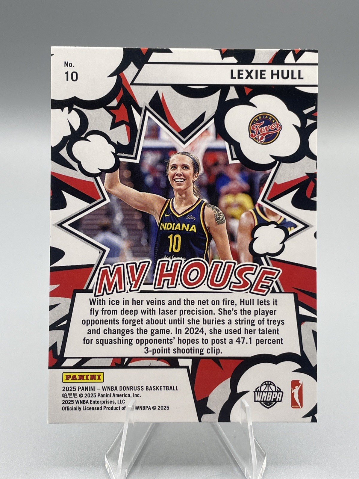 2025 WNBA Panini Donruss – Lexie Hull #10 My House – Indiana Fever