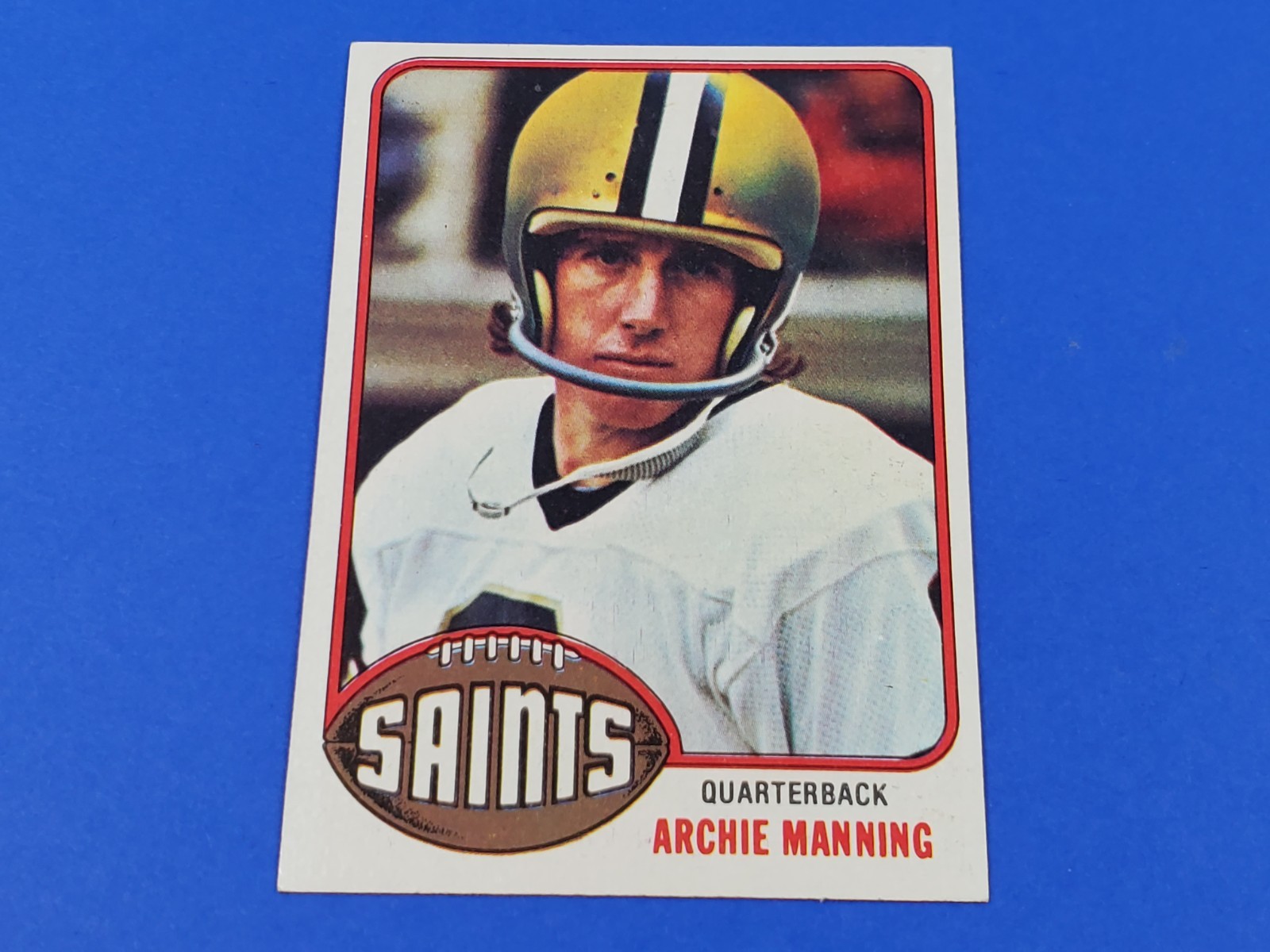 1976 TOPPS FOOTBALL #485 ARCHIE MANNING HIGH GRADE NEAR MINT NRMT