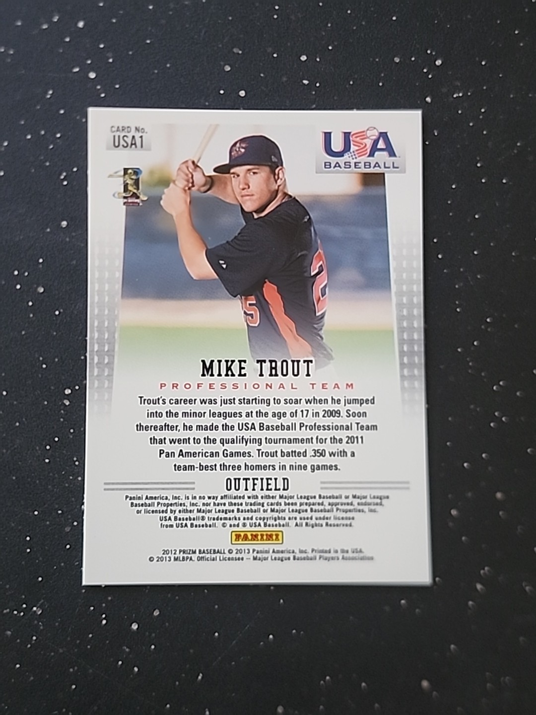 2012 Panini Prizm – USA Baseball Mike Trout #USA1