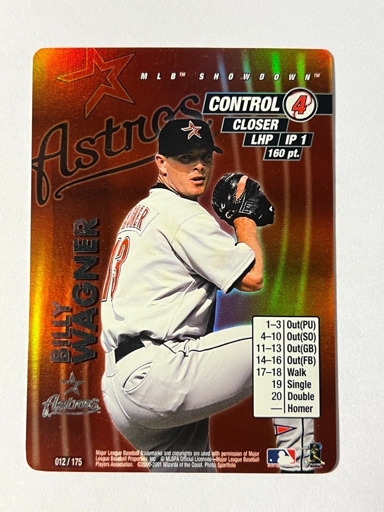 MLB Showdown 2001 Billy Wagner Pennant Run #12 Foil! VG Condition! Free Ship!