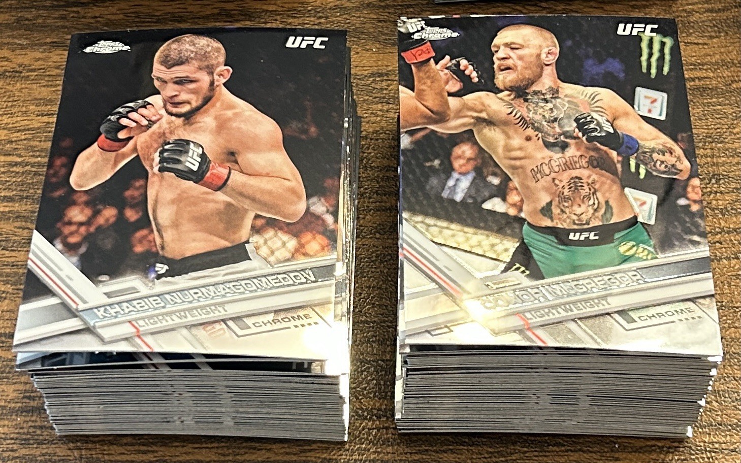 2017 Topps Chrome UFC Complete 100 Card Base Set McGregor Rousey Khabib 1-100
