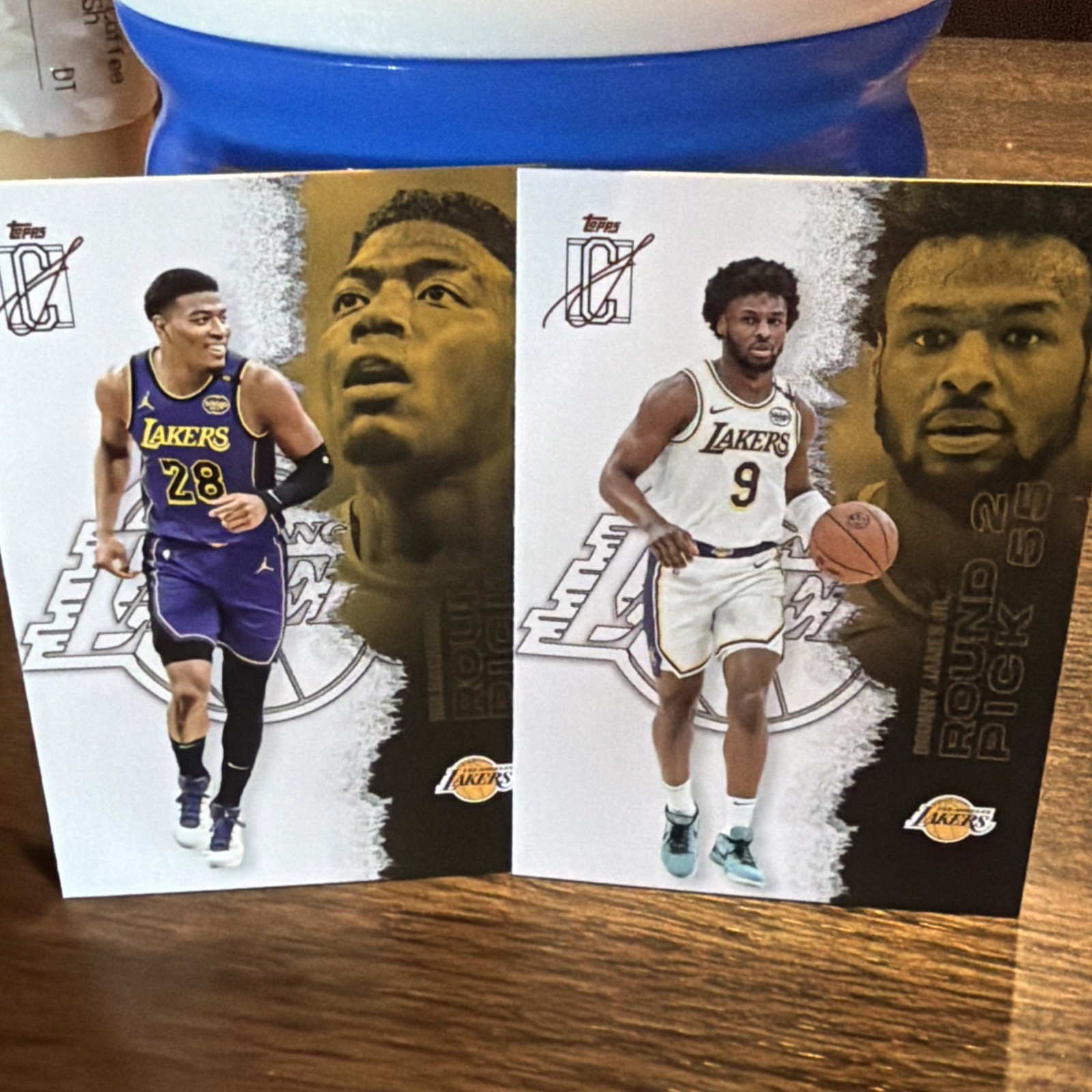 2025-26 Topps Signature Class BRONNY JAMES JR. #1 + RUI HACHIMURA #9 LA LAKERS