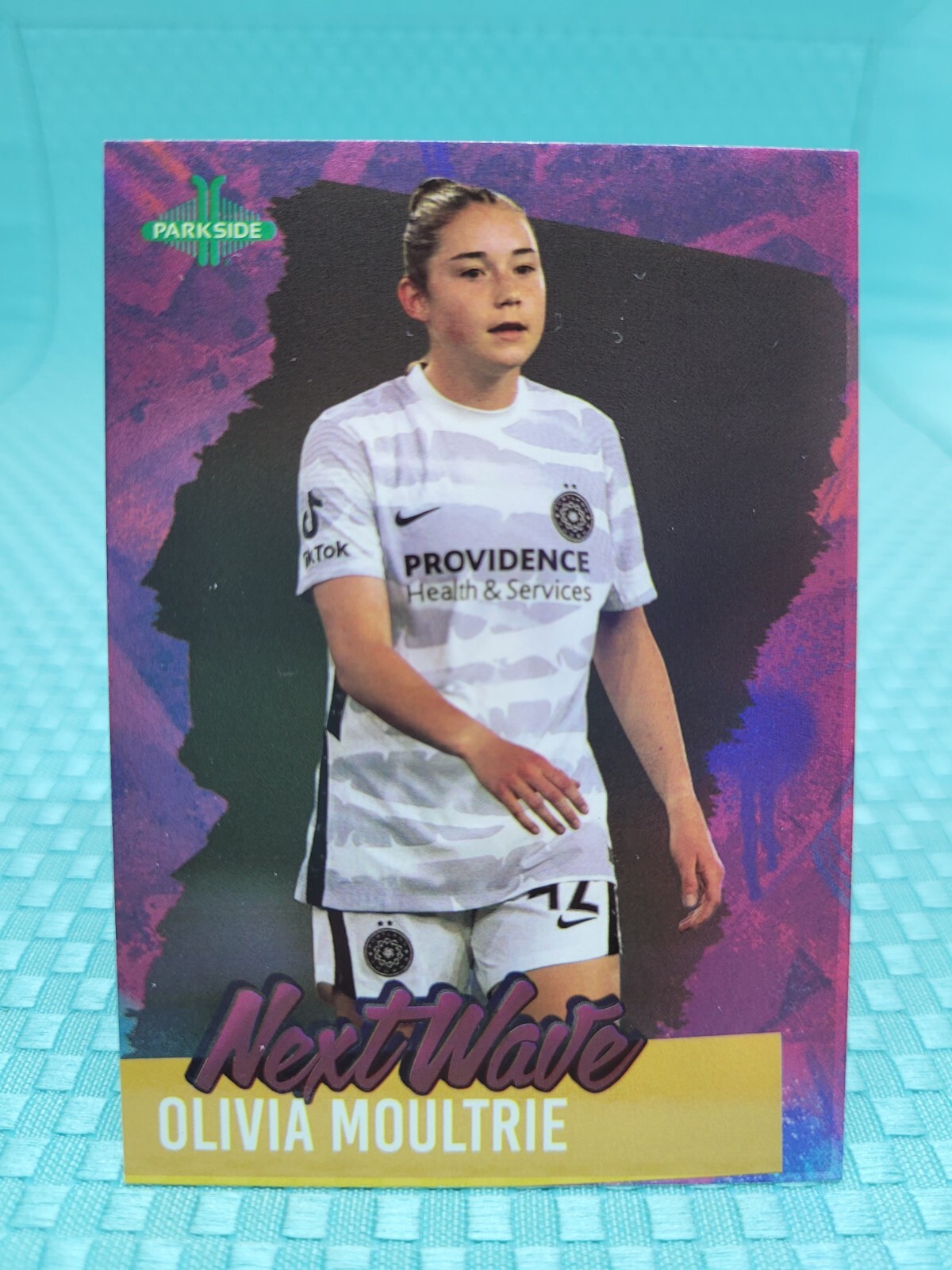 2021 Parkside NWSL Volume 2 Olivia Moultrie RC Purple Foil Next Wave #NW21