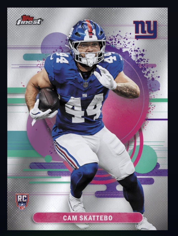 2025 Topps NFL Finest – UnCommon base Rookie-CAM SKATTEBO (TOPPS NFL DigitaICard