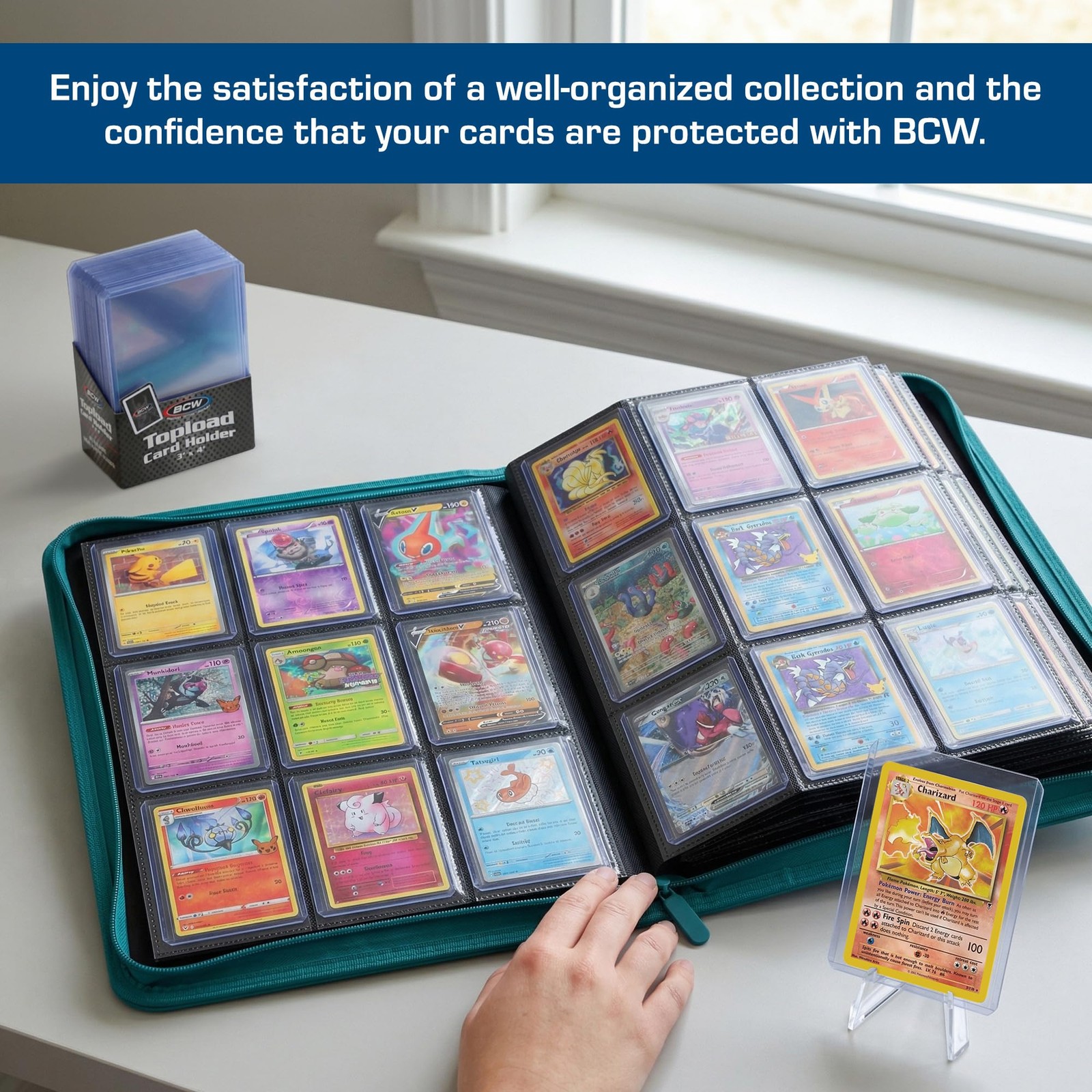 BCW 3×4 Topload Card Holder Standard 100ct | Rigid PVC Trading Card Protect…