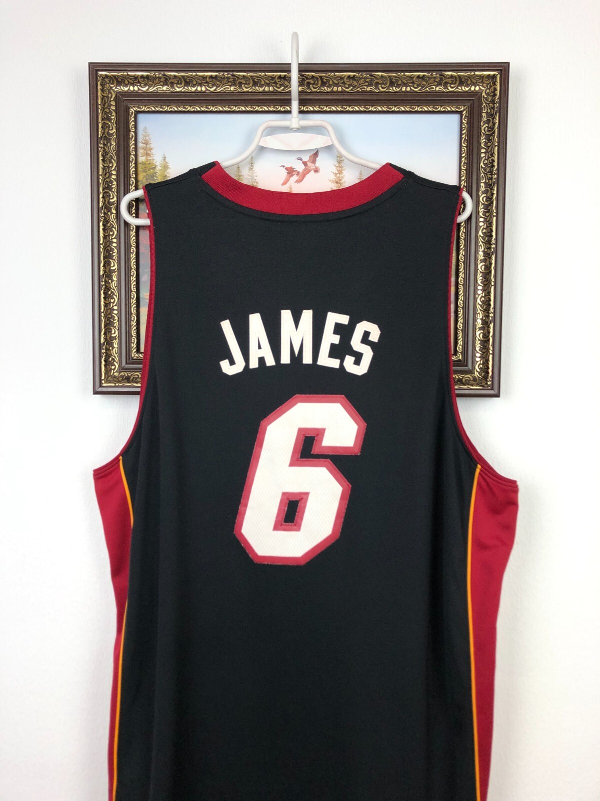 Adidas Miami El Heat LeBron James Latin Nights Swingman Black Jersey Size XL