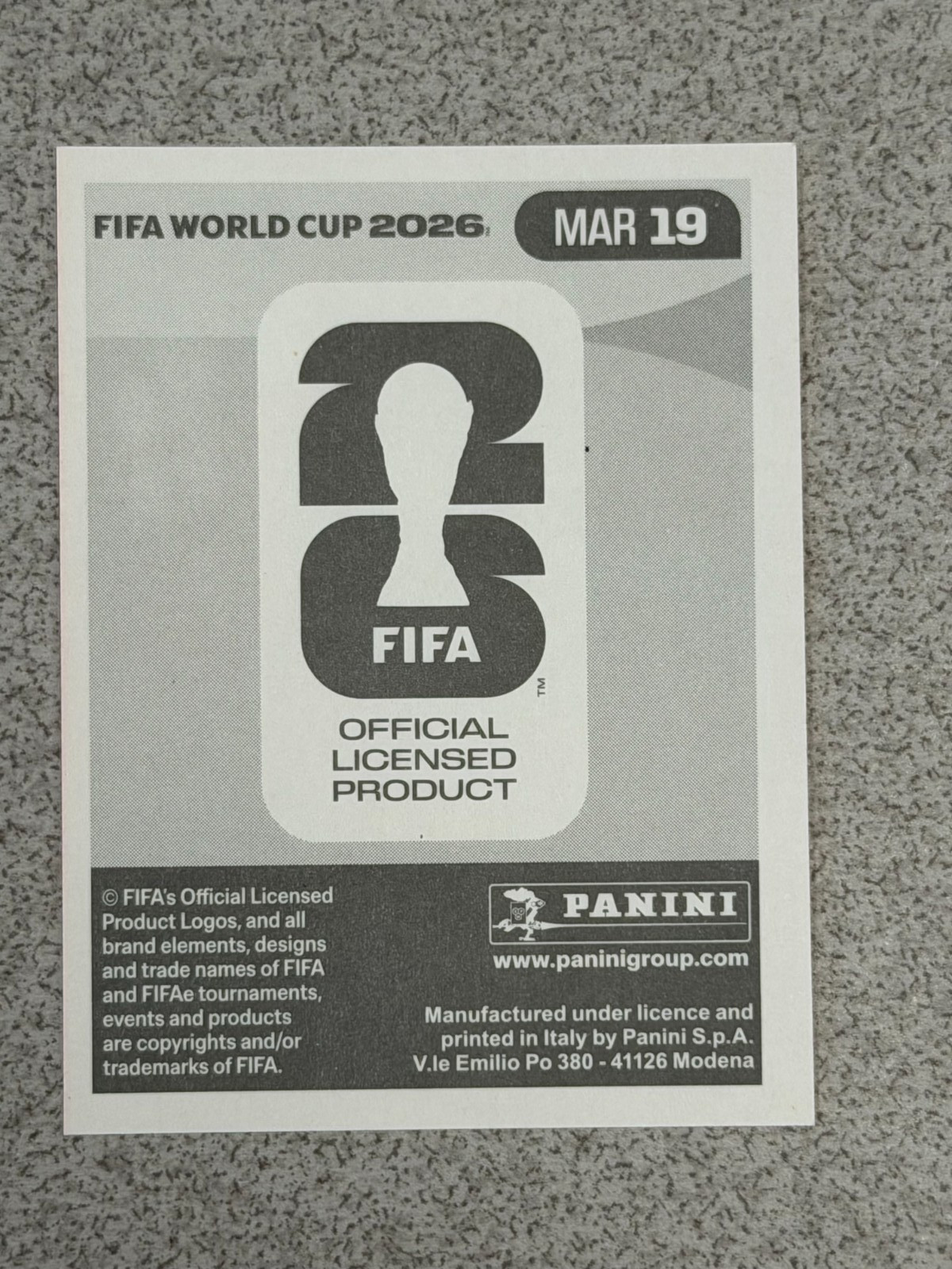 2026 Panini World Cup Stickers – Brahim Diaz (Moraco) Red Border, #MAR-19