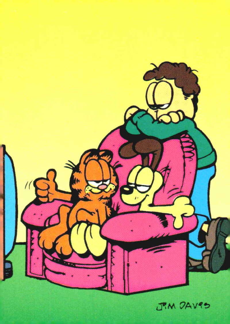 1995 Krome Garfield #64 Two Thumbs Down