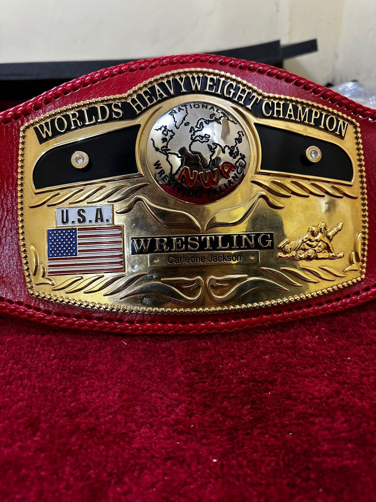 DOME GLOBE CHAMPIONSHIP REPLICA BELT CNC HD 6MM &24 KARAT GOLD PLATTED