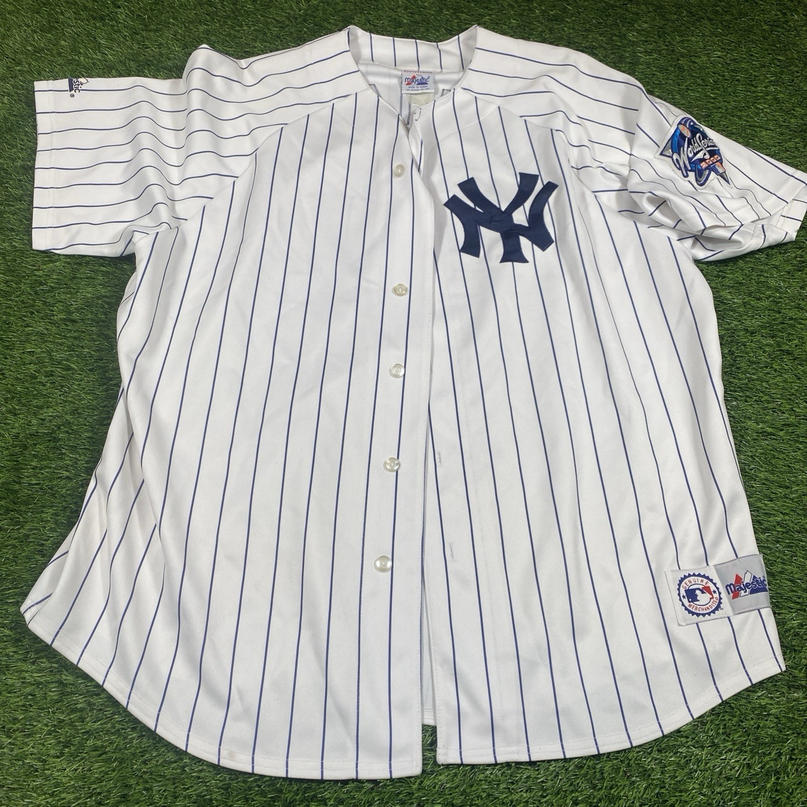 Bearnie Williams New York Yankees Majestic Jersey Mens 2XL World Series 2000 MLB