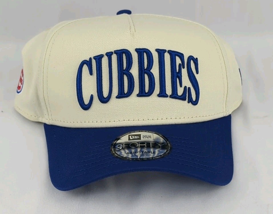 Chicago Cubs New Era x Alice & Wonder White Royal Cubbies A-frame 9forty Adj Hat