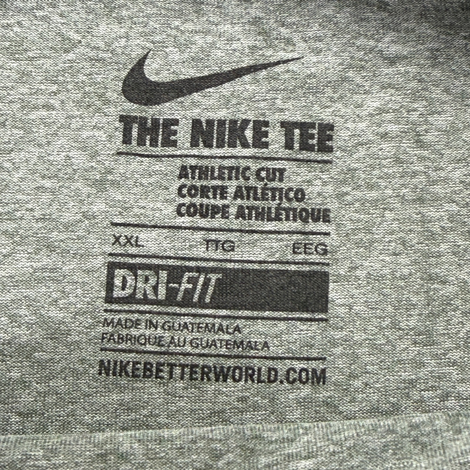 Georgia Bulldogs Nike Performance Shirt Men 2XL Gray DRI-FIT Crew Neck T-Shirt