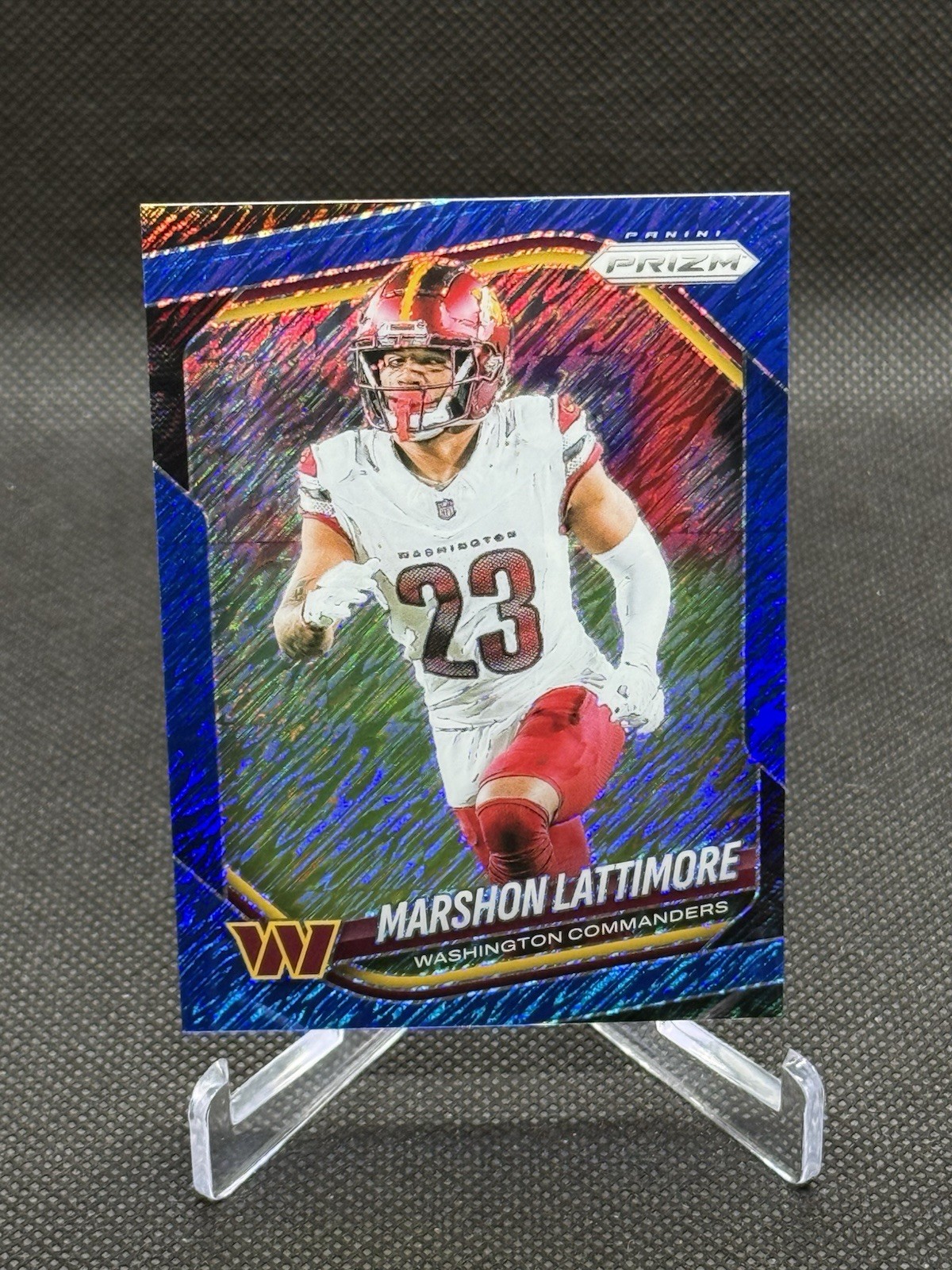 Marshon Lattimore /35 2025 Panini Prizm SSP Blue Shimmer #184