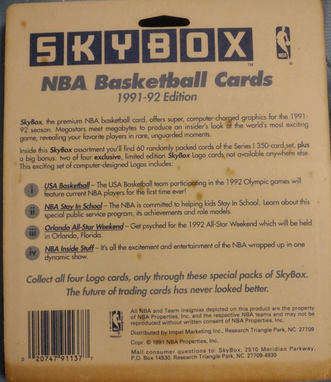 1991-92 SKYBOX NBA FACTORY SEALED BLISTER PACKS-Lot of 2 packs – Patrick Ewing