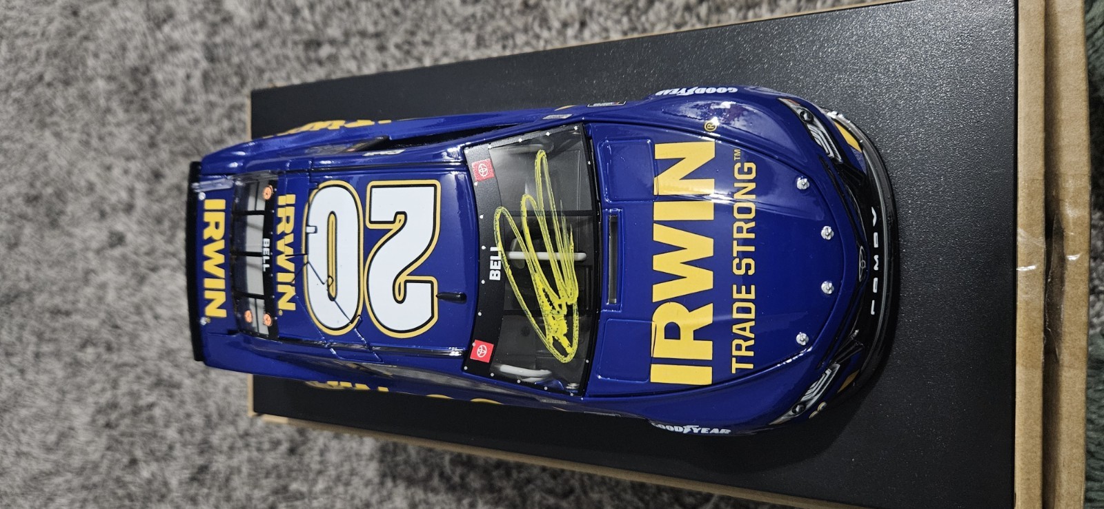 Christopher Bell Autographed 2021 Irwin Tools 1:24 Diecast Car