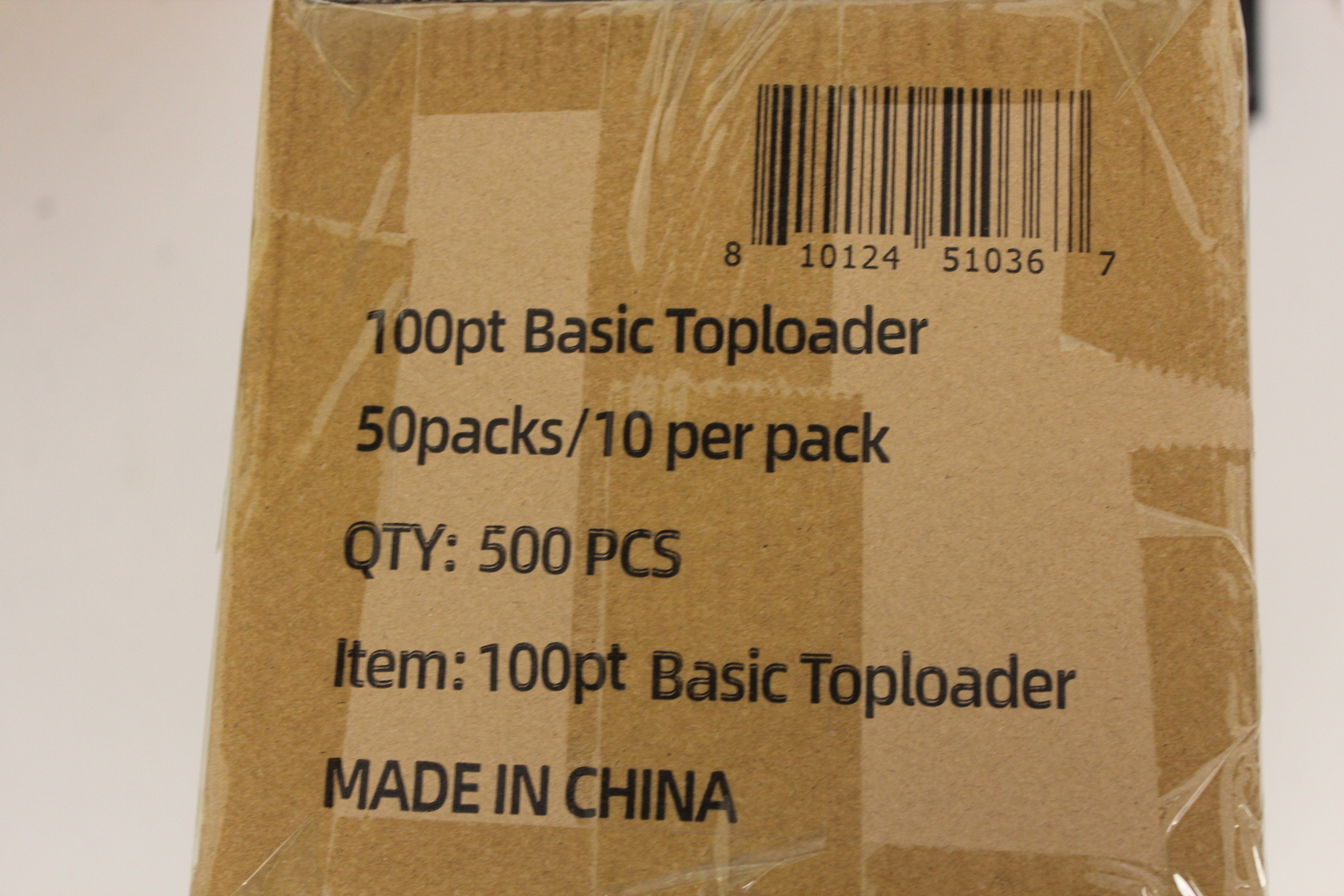 (500) Humongous Hoard 3″ x 4″ Basic 100Pt Thick Top Loaders Case (50 Packs)
