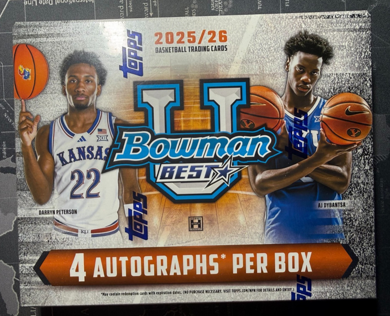 2025-26 Bowman University Best Basketball Hobby Box Topps 4 Autos New Sealed