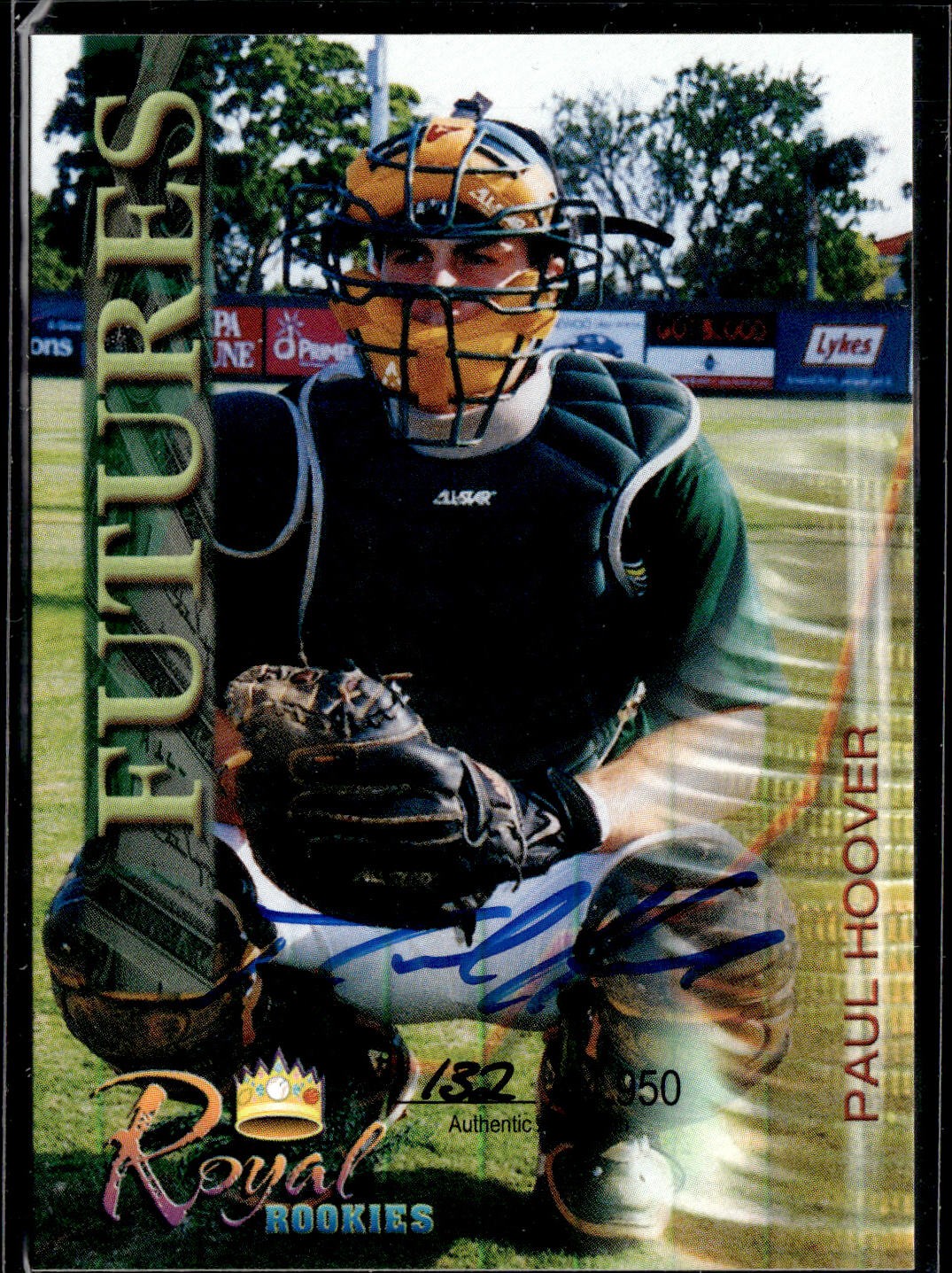 2000 Royal Rookies Futures Autographs Paul Hoover #21 #/4950 AU,SN Auto