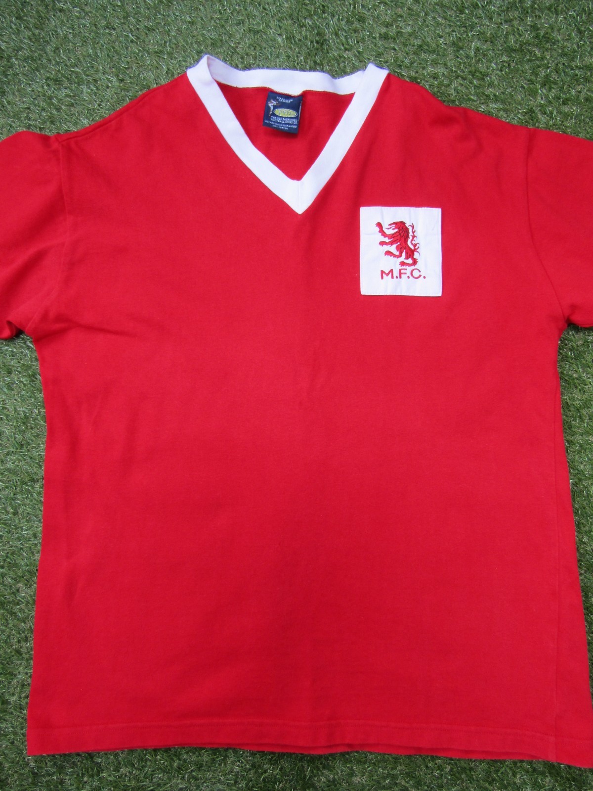 Toffs Middlesbrough FC 1950s Retro Home Football Shirt – Size XL Mens – 1955-61