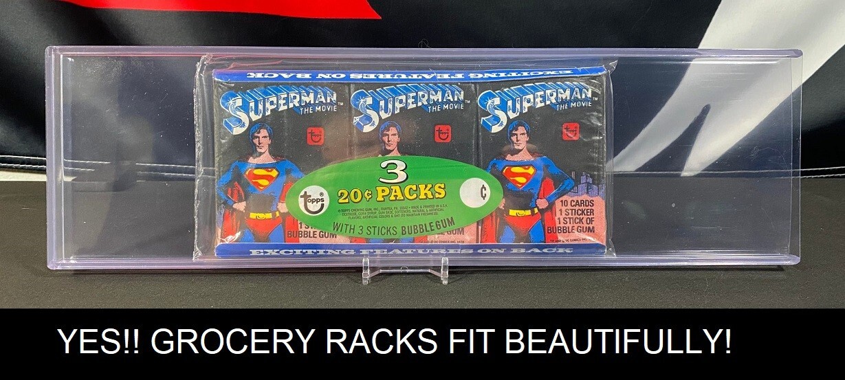 NEW PVC Rack Pack Holders pack of 5 – New size for 1981 – 1995 packs All Sports
