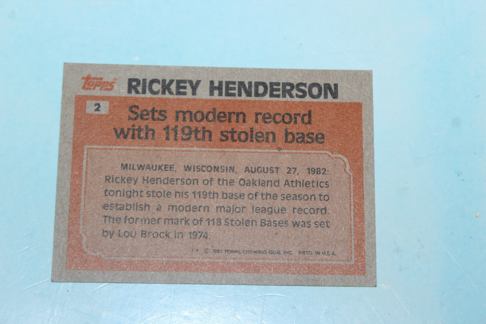 1983 Topps Baseball Card Complete Finish Fill Your List Set U-Pick #1-200