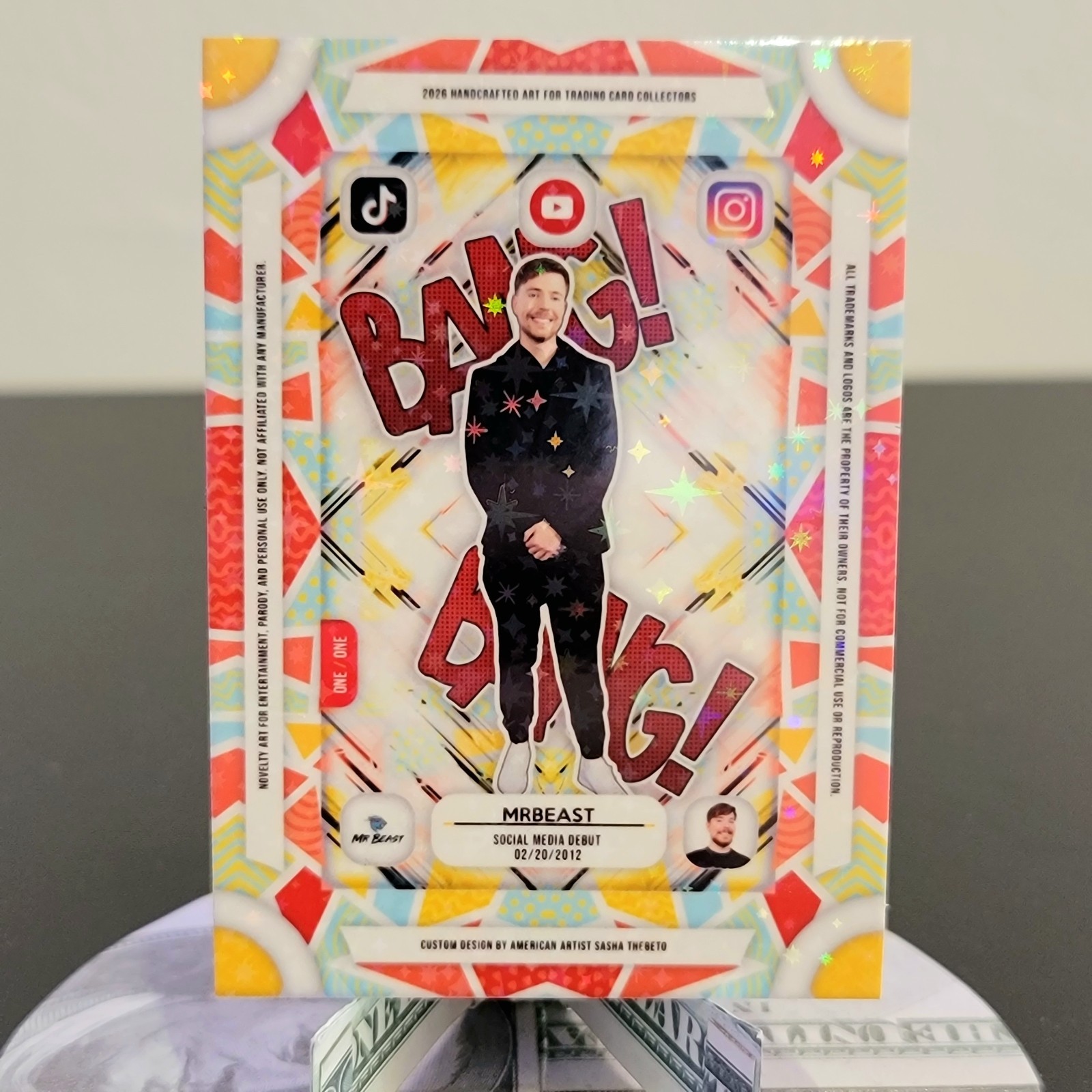 MrBeast 📹 1/1 Custom Hobby Card