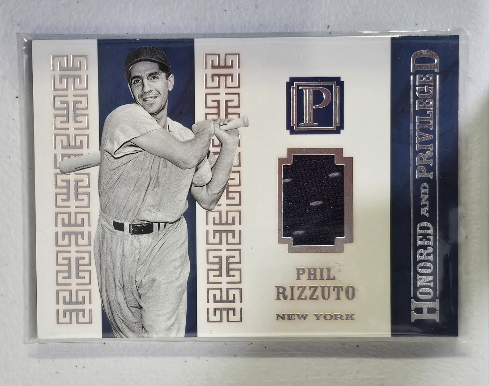 Phil Rizzuto 2016 Pantheon Honored & Privileged Jersey Relic #HP-PR 73/99