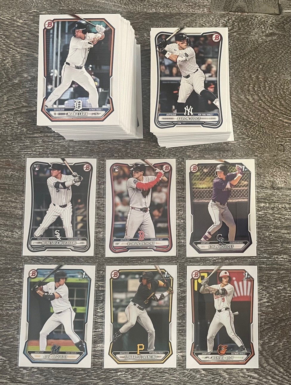 2026 Bowman Complete Veteran RC & Prospect 250 card Set 1-100 BP1-BP150 Murakami