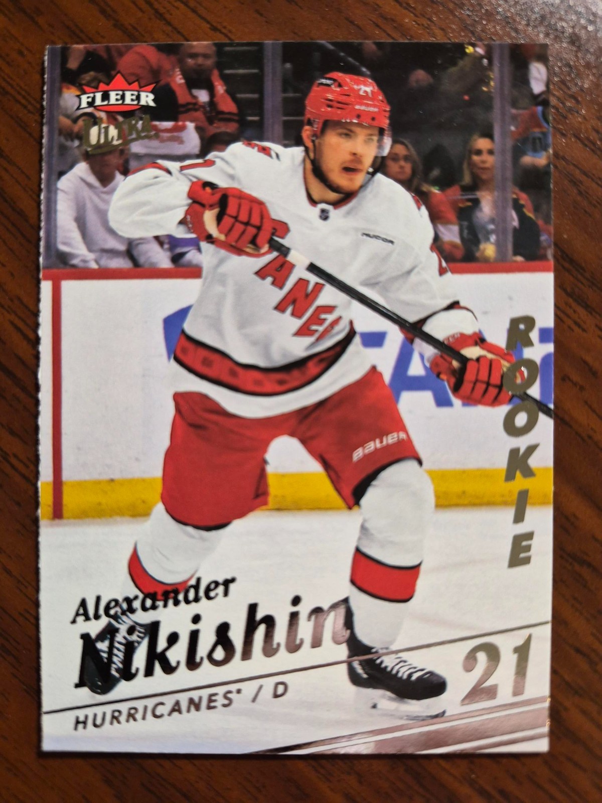 2025-26 Upper Deck Fleer Ultra Alexander Nikishin #154, Carolina Hurricanes