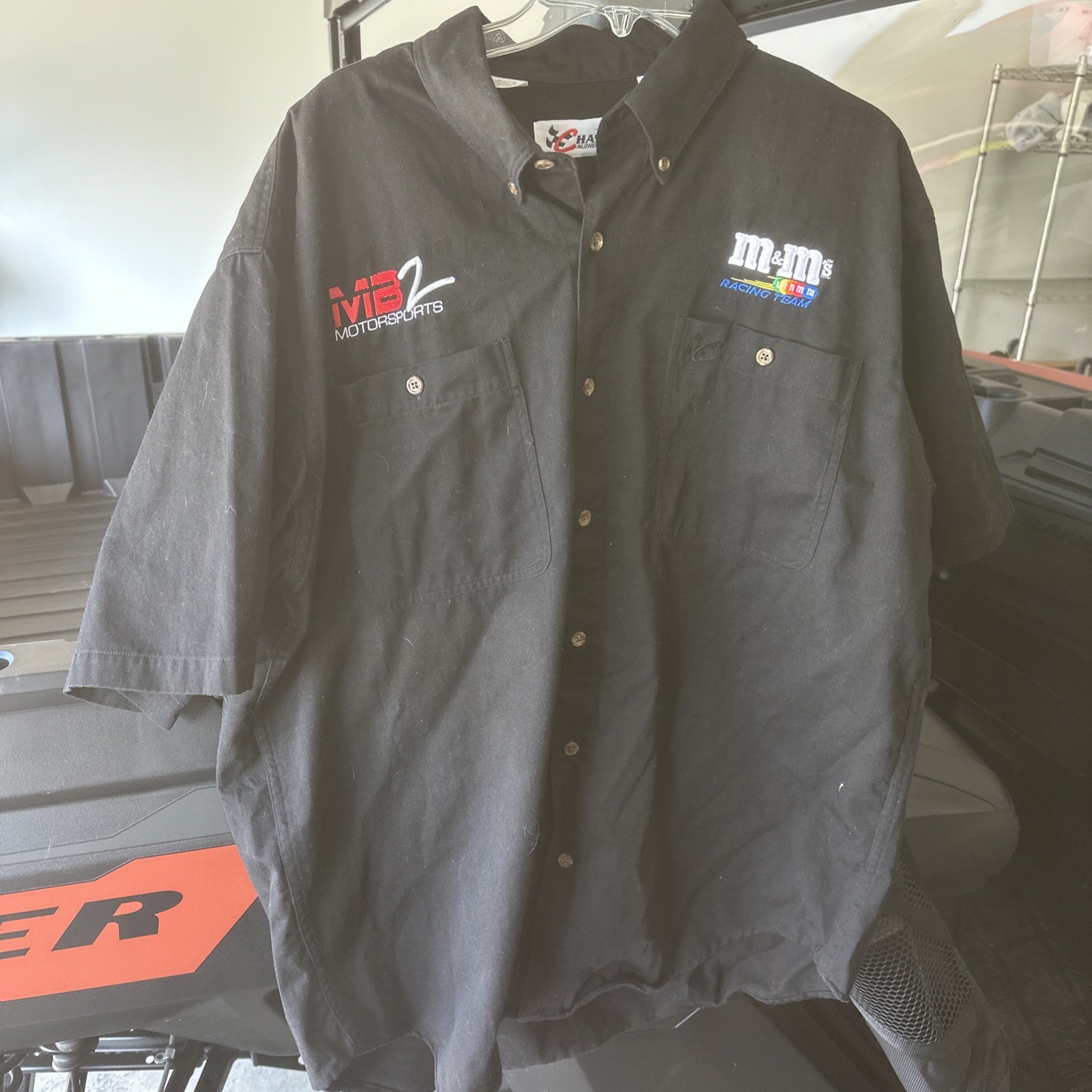 Vintage MB2 Motorsports 2XL M&Ms Racing Team Issued Shirt NASCAR Ken Schrader