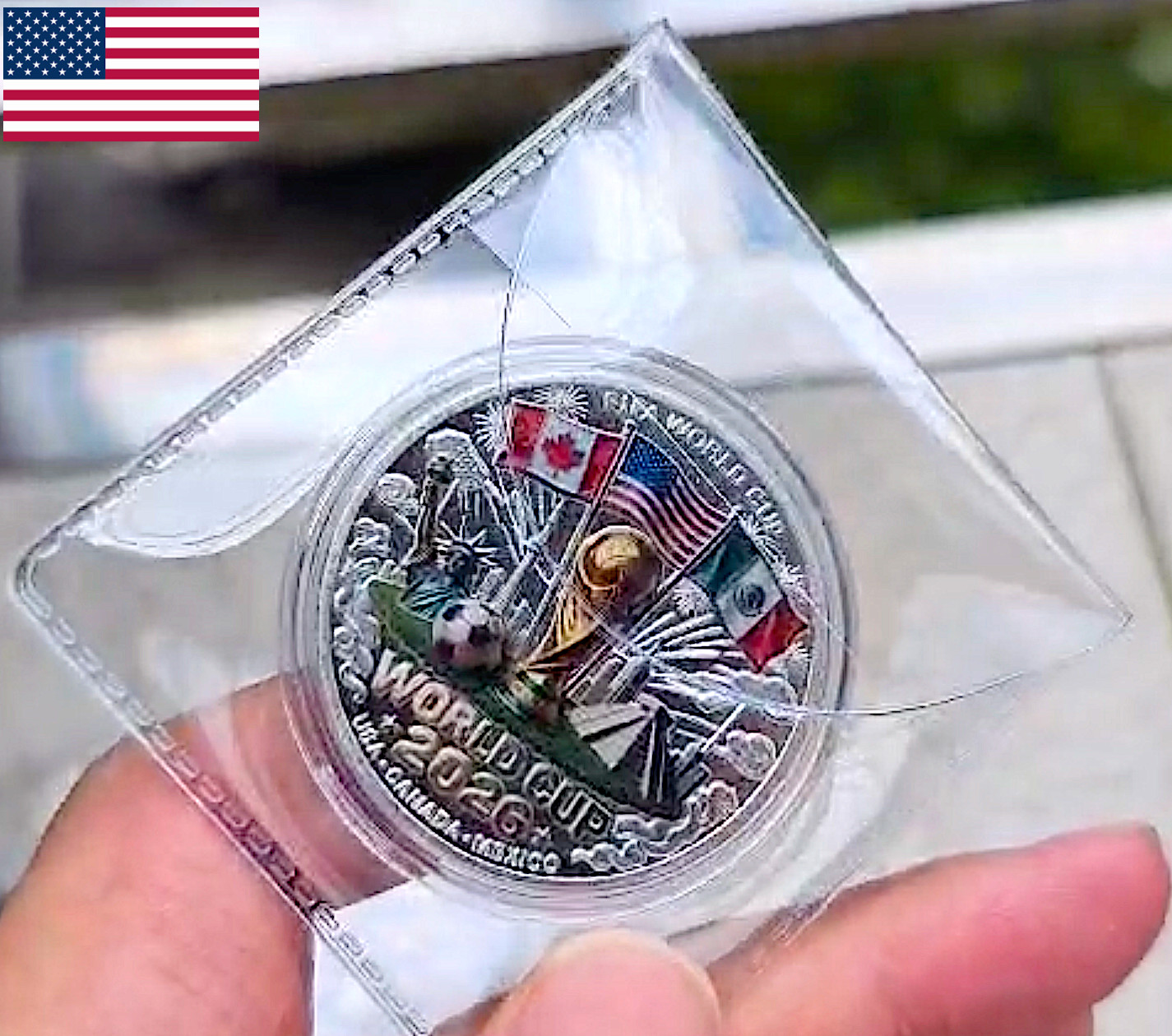 FIFA World Cup Commemorative Coin 2026 US Canada Mexico Football LIMITED EDITION