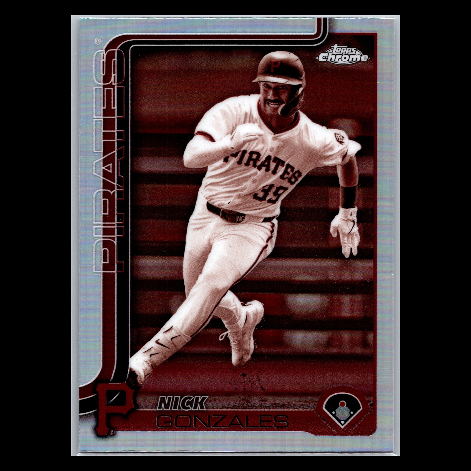 2025 Topps Chrome #222 Nick Gonzales Sepia Refractor