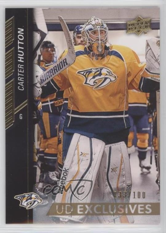 2015-16 Upper Deck UD Exclusives /100 Carter Hutton #103 1o3