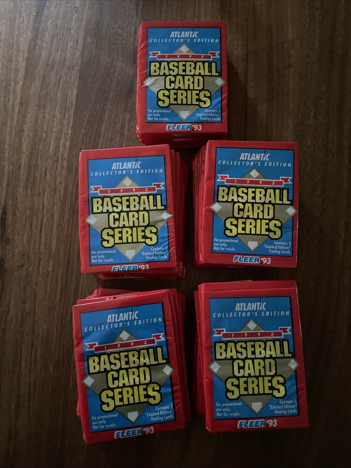 1993 Fleer Baseball Atlantic Collector’s Edition 50 Unopened Packs Griffey Ryan