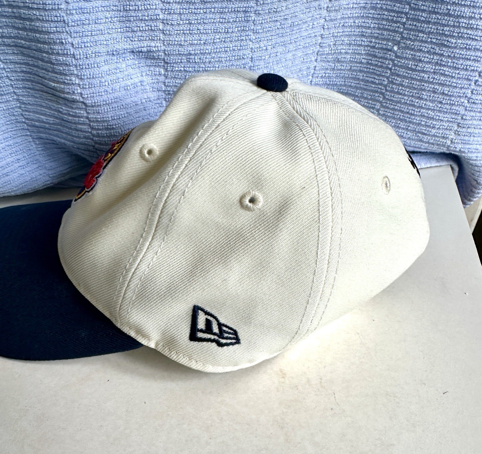 New Era 9Fifty Indiana Fever Strapback WNBA Hat White Blue EUC