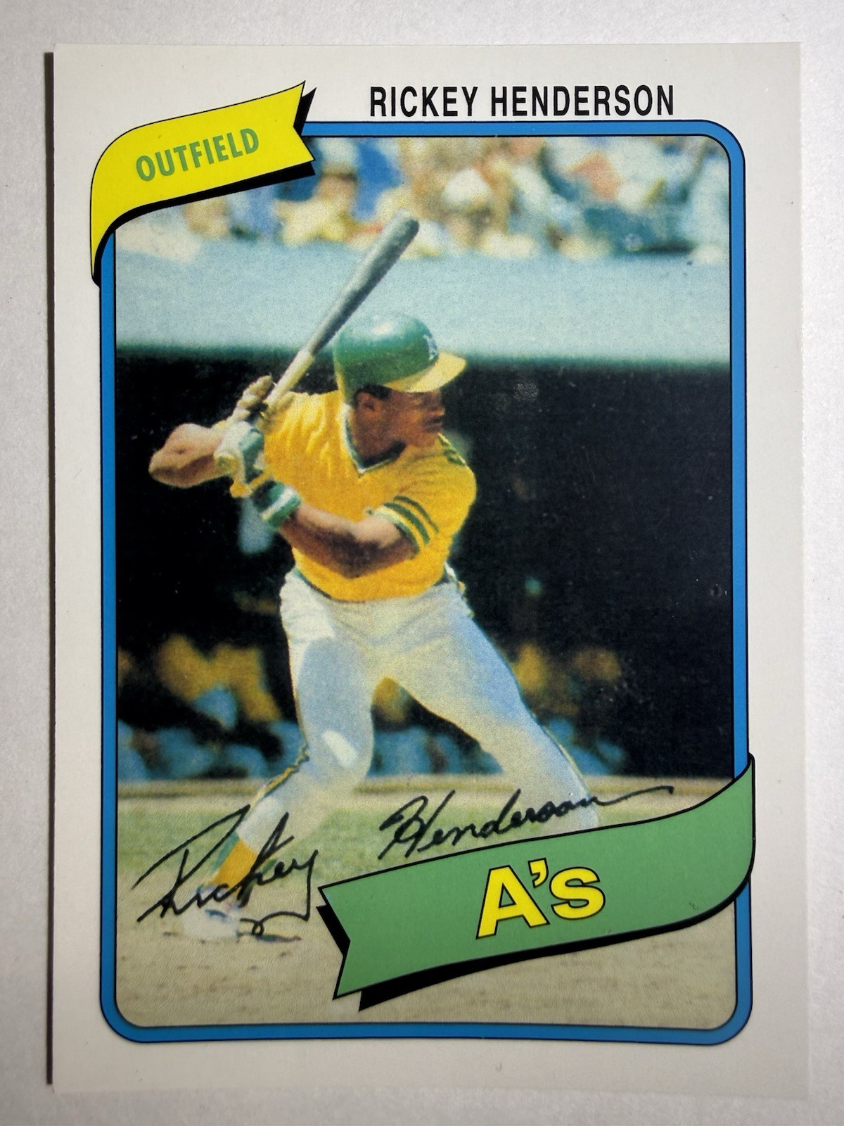 2010 Topps – The Cards Your Mom Threw Out Rickey Henderson #CMT-49