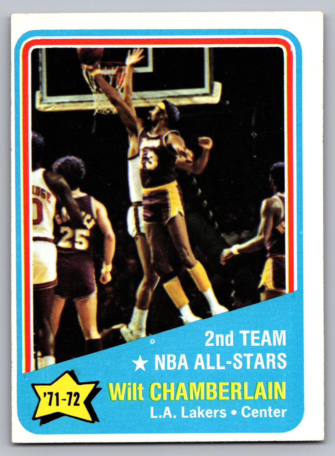 1972-73 TOPPS #168 WILT CHAMBERLAIN LOS ANGELES LAKERS ALL-STAR