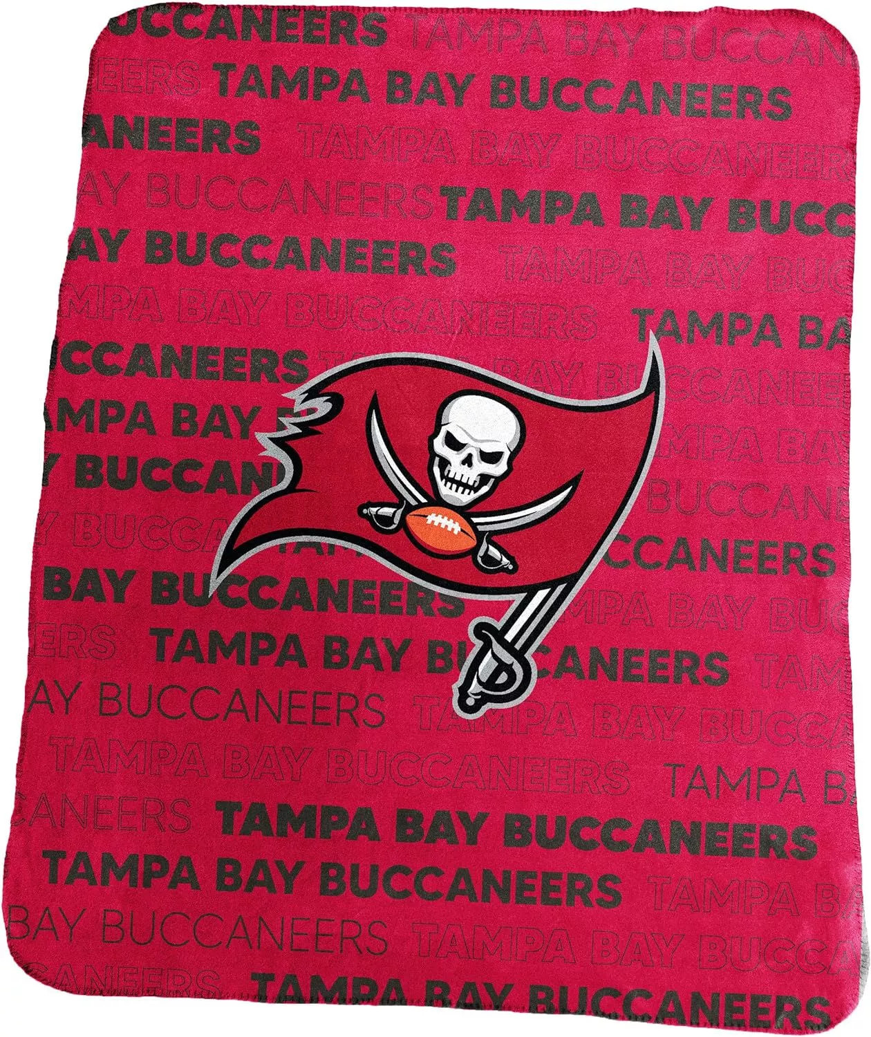 Logo Brands NFL Tampa Bay Buccaneers Classic Fleece Throw Blanket 50″ x 60″