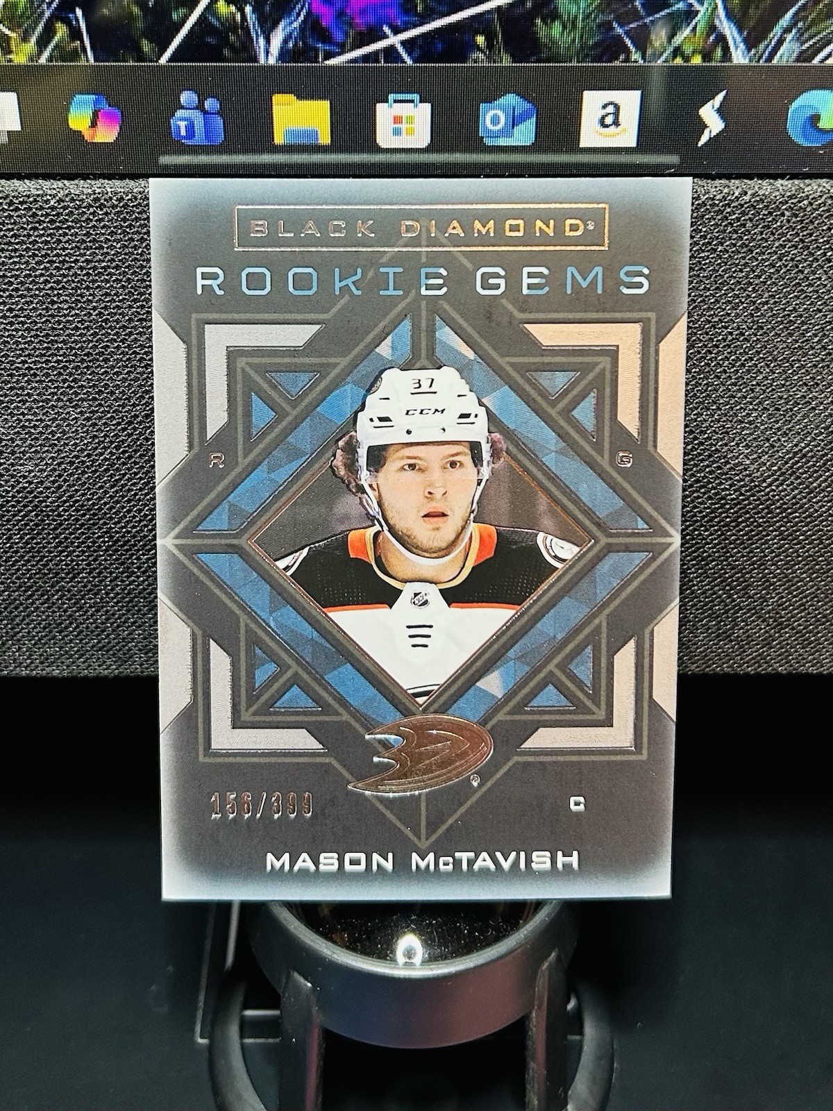 2021-22 Black Diamond Rookie Gems – Mason McTavish, RC /399 Anaheim Ducks