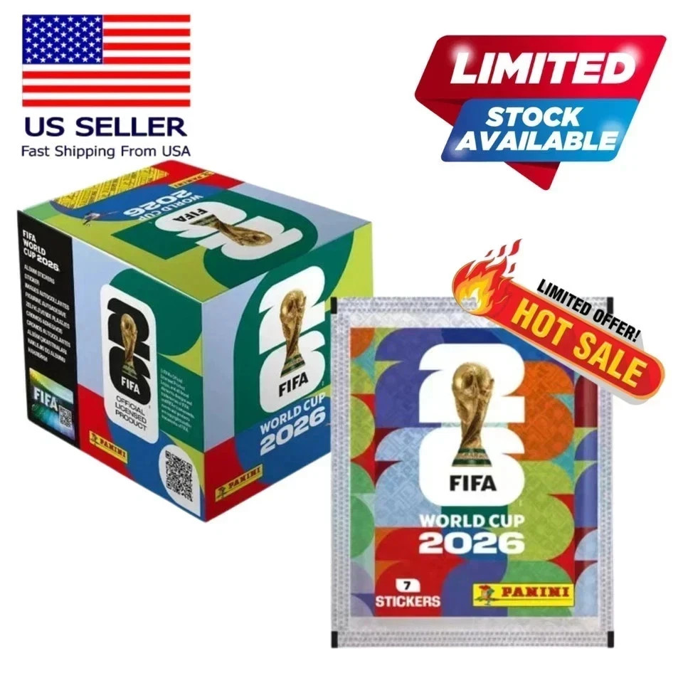 FIFA World Cup 2026 PANINI Collection – Box 50 packs 350 stickers US