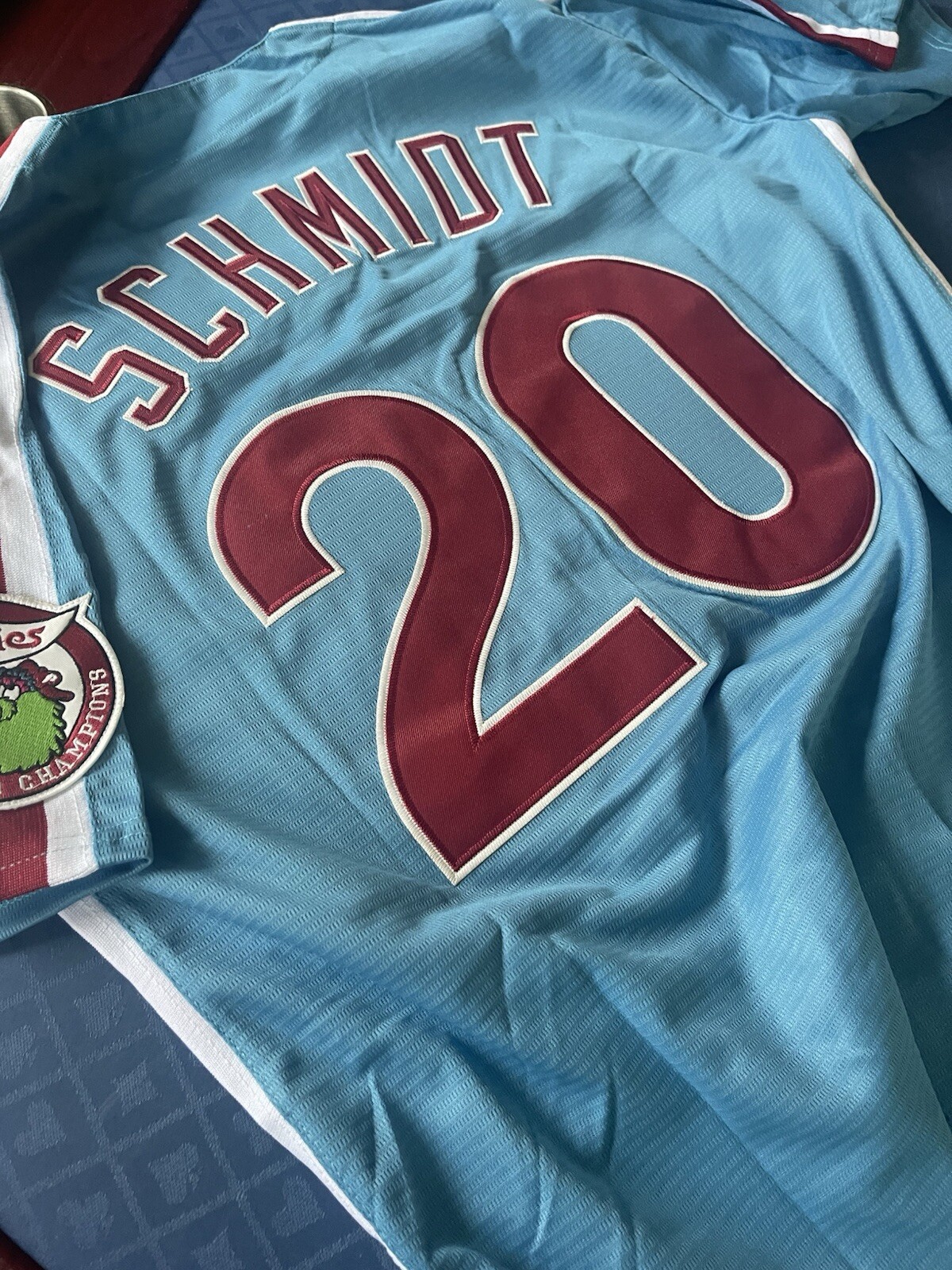 Mike SCHMIDT Philadelphia Phillies #20 Powder Blue Jersey Adult All Sizes NWT